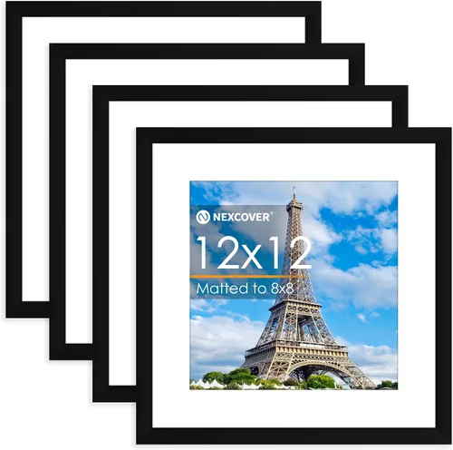 Miniatura 42 de NEXCOVER Portarretratos de 8.5 x 11 pulgadas, color negro, 10 unidades, marcos de fotos de 8.5 x 11 pulgadas con plexiglás HD inastillable, marcos