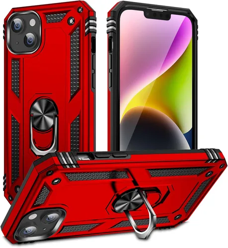 Miniatura 23 de Korecase Funda para iPhone 8, protección de cámara, armadura militar, doble capa, soporte compatible con iPhone 6 6s y iPhone 7 8, color negro
