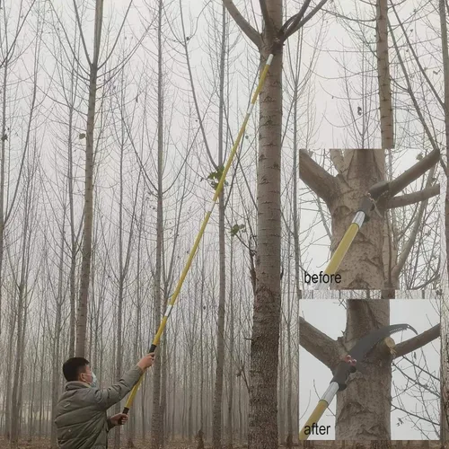 Miniatura 8 de Podadora de poste de árbol de 30 pies, mango duradero para recortar árboles, ramas manuales para herramientas de jardín, podadoras, sierras de poste