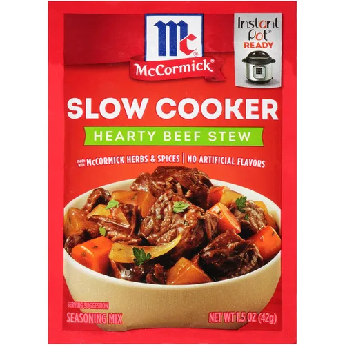 Mezcla de condimentos McCormick para estofado de ternera en olla de cocción lenta, 1.5 oz (Paquete de 12)