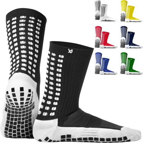 LUX Sports Calcetines de Doble Agarre - Calcetines de Agarre para Fútbol para Hombres y Mujeres. Rendimiento y Comodidad GripArray