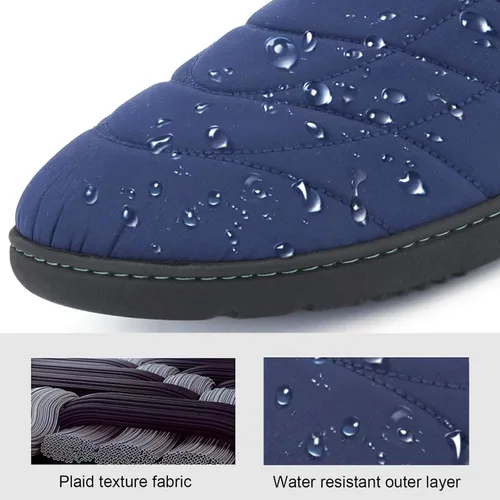 Miniatura 2 de Pantuflas para hombre de espuma viscoelástica para exteriores, zapatos de casa para interiores