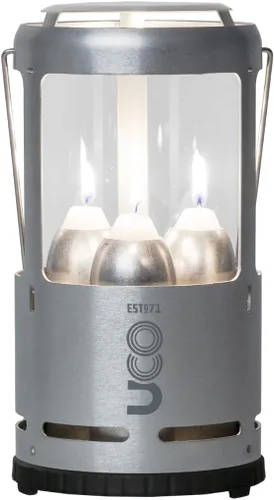 UCO Candlelier Farol de Velas, Faroles de Velas para Velas Reales, Equipo Perfecto para Exteriores para Acampar o para Cortes de Energía, Incluye 3