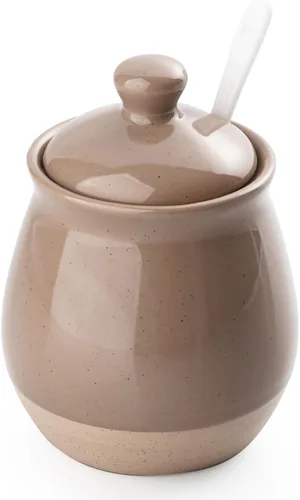 Miniatura 12 de famiware Milkyway Cremera de 13 onzas con asa, jarra de cerámica para café/leche/salsa/servir/ensalada, dispensador de gres para jarabe de arce