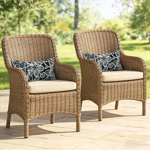 Miniatura 820 de Juego de 2 almohadas para exteriores de 16 x 16 pulgadas, repelentes al agua con interiores, para muebles de patio, hogar, jardín, geometría bohemia