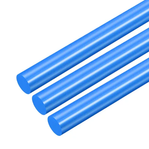 Miniatura 5 de uxcell Varilla redonda de plástico de 1/2 pulgada de diámetro y 20 pulgadas de longitud, varillas de polioximetileno, barras redondas de plástico