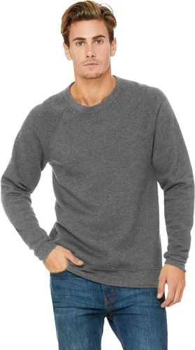 Miniatura 23 de Bella Canvas Sudadera de forro polar de esponja con cuello redondo (3901), Gris oscuro (Dark Grey Marble Fleck), M