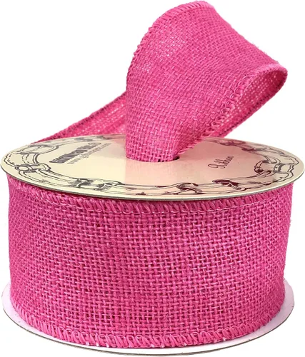 Miniatura 14 de Cinta tejida de arpillera de tela beige, 2 1/2 pulgadas x 10 yardas, borde con alambre, cinta de árbol de Navidad marfil para manualidades, adornos