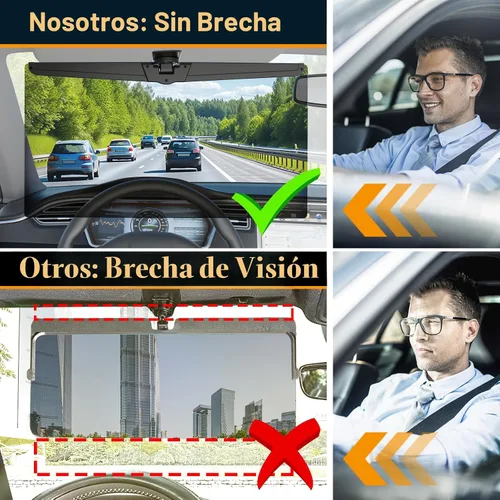 Miniatura 3 de Extensor de visera solar Veharvim para automóviles, extensor de visera de coche polarizado bloqueador solar UV400, extensión de visera ajustable