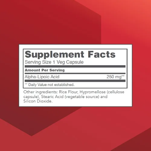 Miniatura 2 de PROTOCOL FOR LIFE BALANCE Ácido alfa lipoico 250mg 90 cápsulas vegetales