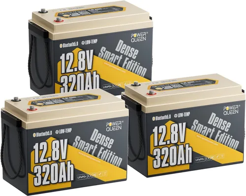 Miniatura 21 de Power Queen Batería Lifepo4 de 12V 100ah de litio, batería de ciclo profundo del grupo 31 con 1280Wh de energía, hasta 15000 ciclos y vida útil