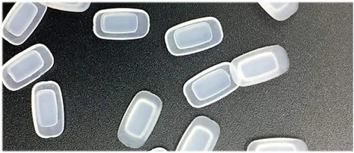 Miniatura 5 de Almohadillas nasales para anteojos de 0.433 in, 5 pares de repuesto, cuadradas, rectangulares, deslizantes, de silicona, para gafas de sol, Costa