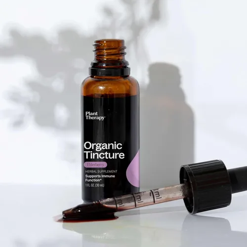 Miniatura 6 de Plant Therapy Suplemento de hierbas de saúco orgánico tintura de 1.0 fl oz (1 oz), apoyo inmunológico, ayuda a calmar las molestias nasales