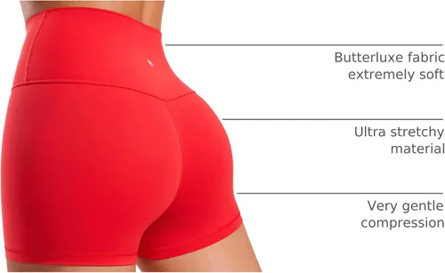 Miniatura 10 de CRZ YOGA Butterluxe - Pantalones cortos de ciclismo de cintura alta para mujer, 2.5 pulgadas, yoga, entrenamiento, elastano, correr, voleibol
