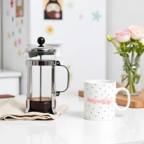 Miniatura 2 de Little Pear Taza Mom Life, Taza de Café de Cerámica, Regalo Ideal para Madres Nuevas y Futuras, Apta para Lavavajillas y Microondas, 13 onzas