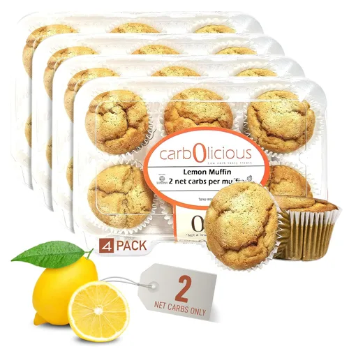 Miniatura 22 de Muffins de capuchino bajos en carbohidratos (paquete de 6) por Carb-o-licious, deliciosos muffins keto con solo 2 carbohidratos netos cada uno