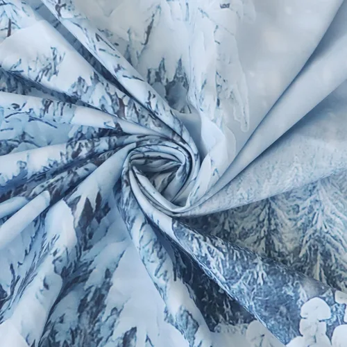 Miniatura 7 de Arrebolart Tapiz de bosque de invierno para colgar en la pared, pinos en tapiz nevado, tapiz de paisaje de Feliz Navidad, arte de pared para niños