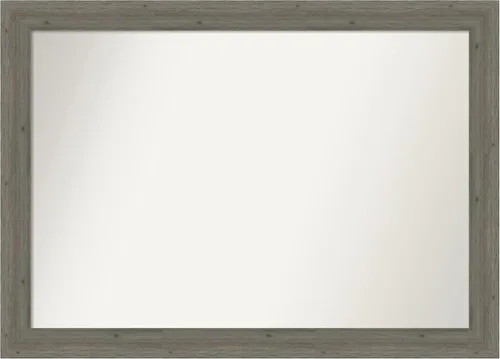 Miniatura 52 de Amanti Art Espejo de pared personalizado no biselado (24.5 x 24.5 pulgadas), marco gris marrón alta, varios tamaños personalizados, espejo de baño