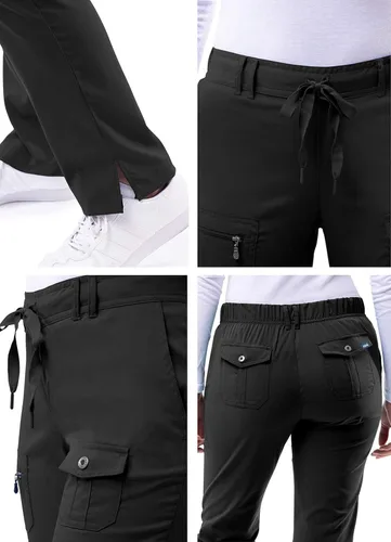 Miniatura 4 de Adar Pro Scrubs para mujer, pantalones de yoga ajustados para piernas