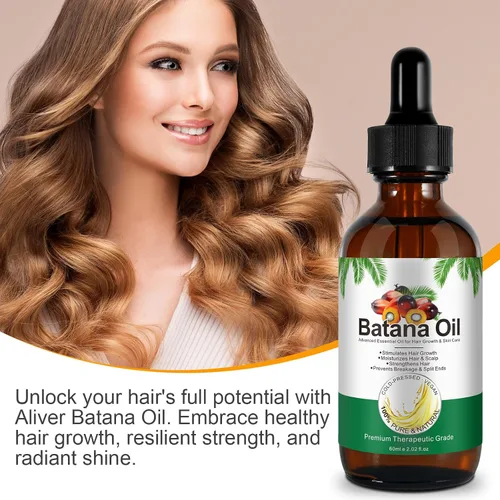 Miniatura 8 de Paquete de 3 aceites de batana para el crecimiento del cabello, puro y natural para cabello dañado, hidratación y reparación de cuidado de la piel