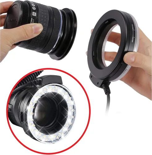Miniatura 2 de Anillo de luz LED macro dual compatible con Canon EOS Rebel XT