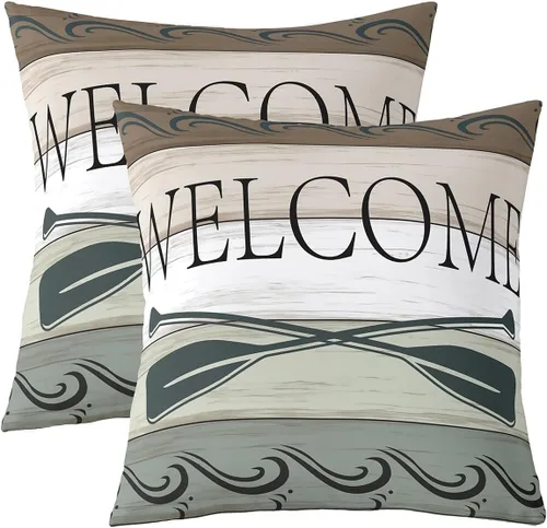 Miniatura 36 de Erosebridal American Flag Cushion Cases 16x16 Inch Set of 2 Army Green Camo Throw Pillow Covers Bear Claw Hunting Theme Pillow Covers Camoflage