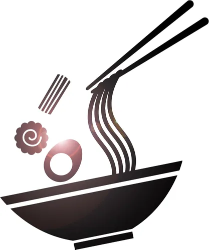 Vinilo adhesivo de pared comida asiática fideos japoneses sushi bar restaurante pegatinas mural decoración grande (ig5427)