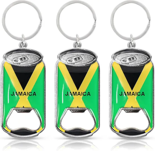 Jamaica - Llavero abridor de botellas de cerveza - Set de 3 - Lata