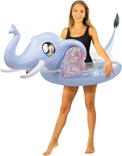 PoolCandy Inflatable 42" inch Animal Pool Tubes and Swim Rings