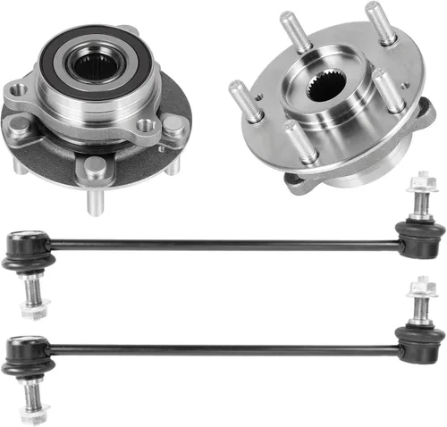 Miniatura 87 de Detroit Axle - Kit de extremo delantero RWD para Chrysler 300 Dodge Challenger Charger Upper Lower Control Arms rótulas de rodamiento de rueda Bujes