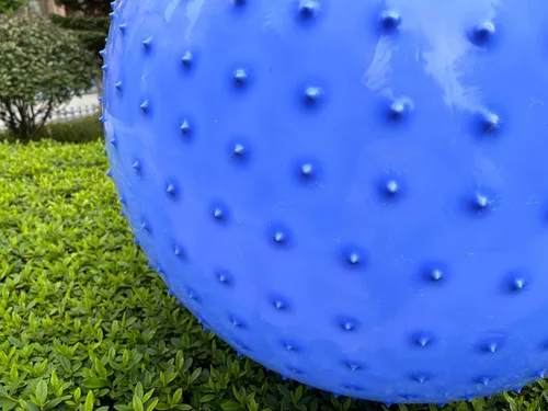Miniatura 5 de Bola de Masaje Sensorial Grande para Niños, 2 Pack 85CM 33.5" Bolas de Ejercicio Azul Macarrón para Niños Pequeños, Grandes Juguetes Inflables