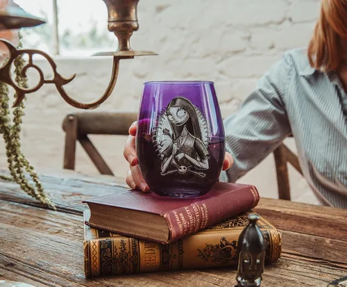 Miniatura 8 de Vaso de vino sin tallo de The Nightmare Before Christmas Sally de Disney, color morado