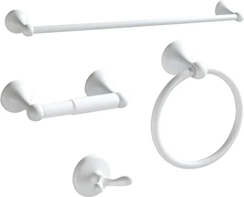Miniatura 16 de BGL Juego de accesorios de baño, barra de toalla extensible ajustable negro mate, juego de 4 piezas de accesorios de baño, juego de accesorios