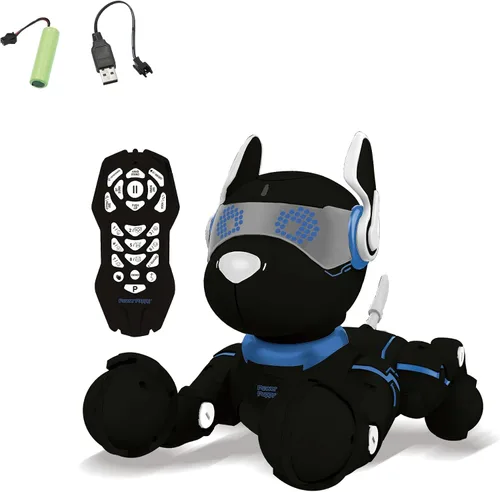 Miniatura 2 de LEXiBOOK Power Puppy - My Smart Robot Dog - Robot programable con control remoto, función de entrenamiento, baila, canta, efectos de luz, batería