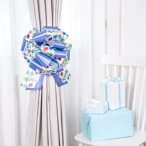 Miniatura 6 de LeZakaa Lazo de regalo Lagre de 12 pulgadas, lazo para automóvil, lazo grande gigante para decoración de regalos, lazos de cumpleaños para niños