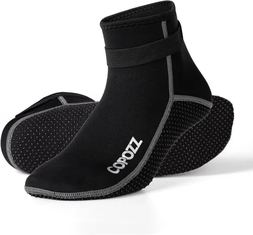 Miniatura 14 de COPOZZ Calcetines de buceo de neopreno de 0.118 pulgadas (0.118 in), antideslizantes para esnórquel natación, jóvenes, hombres y mujeres