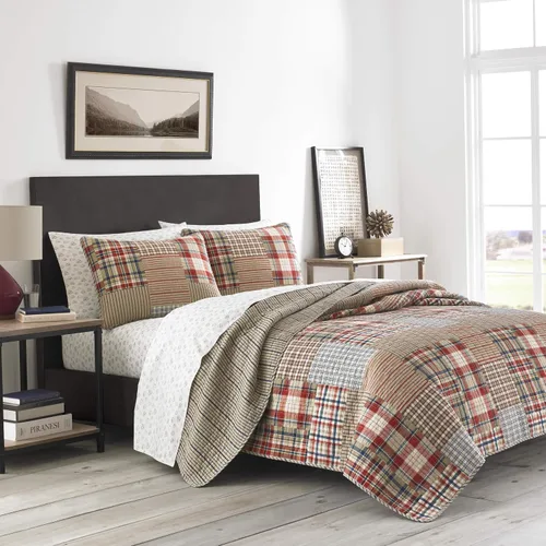 Miniatura 13 de Eddie Bauer - Juego de edredón twin, ropa de cama de algodón naturalmente suave con una sensación ligera para comodidad durante todo el año