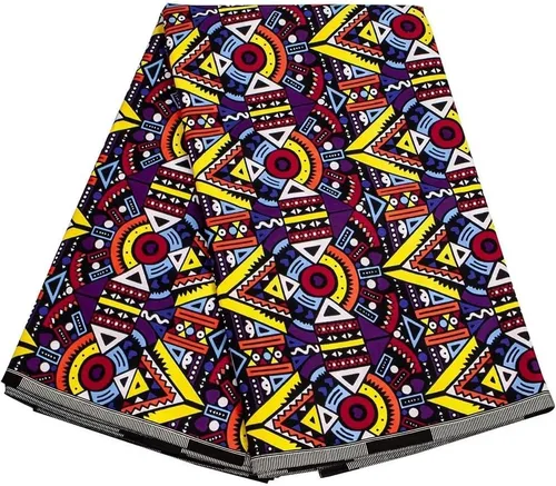 Miniatura 3 de La cera real africana imprime el material 6 yardas 1254 del algodón de Ankara de la tela