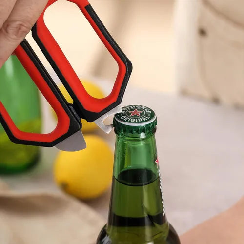 Miniatura 6 de LIVINGO Juego de tijeras de cocina multiusos, acero inoxidable resistente desmontables, tijeras de alimentos para cortar carne, verduras, aptas