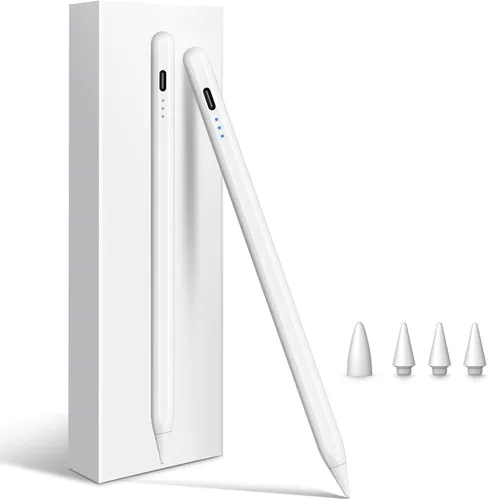 Cisteen Lápiz Táctil para iPad 2025-2018 con Carga Más Rápida, Lápiz con Sensor de Inclinación Compatible con iPad 10/9/8/7/6, 11ª A16, Air 11/13