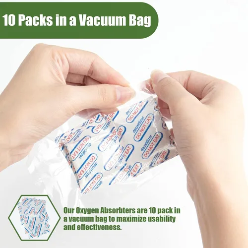 Miniatura 4 de 50 paquetes de absorbentes de oxígeno de grado alimenticio de 500 CC