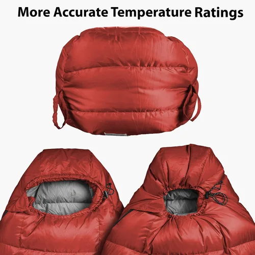 Miniatura 3 de Outdoor Vitals Summit - Saco de dormir de más de 800 libras de potencia de relleno ultraligero para mochilero, saco de dormir ligero para senderismo