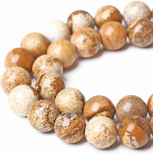 Miniatura 32 de Cuentas redondas naturales semipreciosas de piedra suelta para hacer joyas, brazaletes, collares Cuarzo rosa