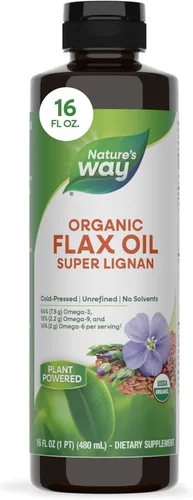 Miniatura 8 de Nature's Way Aceite de Linaza Orgánico Super Lignan, Prensado en Frío y Sin Refinar, 24 Fl Oz