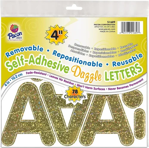 Miniatura 7 de Pacon 0051652 - Plantillas de letras, 2 pulgadas, color amarillo
