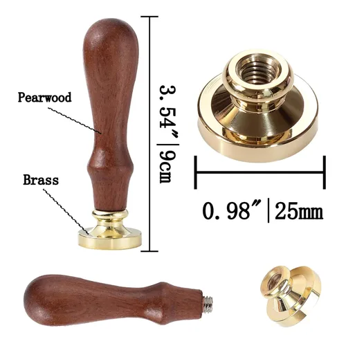 Miniatura 4 de Sello de cera – Sello de cera de sellado de semillas de loto, sello floral y vegetal, cabeza de sello de flor de loto ovalada para tarjetas, sobres