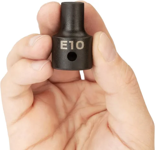 Miniatura 3 de TEKTON 1/2 pulgada Drive x E10 Zócalo de impacto de estrella externa poco profunda SID22410