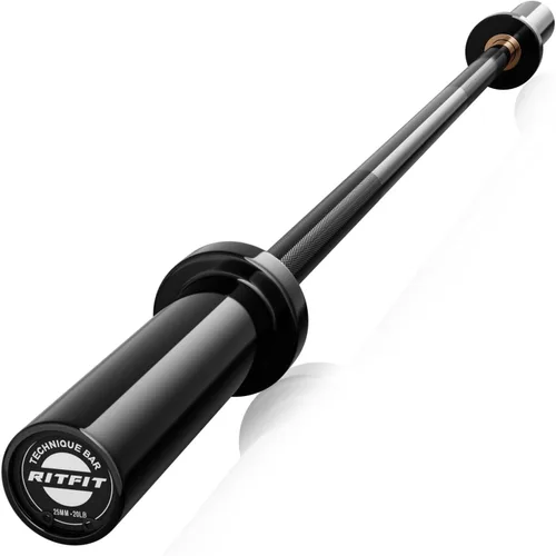 Miniatura 23 de RITFIT Olympic Barbell 4ft/6ft - 2 Inch Weight Bar for Strength Training, Weightlifting, Squat, Deadlift, Bench Press, Curl, Overhead Press
