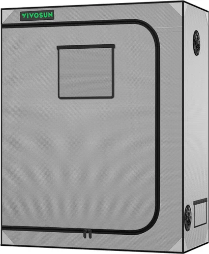 Miniatura 22 de VIVOSUN - Tienda de cultivo S326 de mylar superreflectante, ventana de observación, base con bandeja, 36 in x 20 in x 63 in para cultivo hidropónico