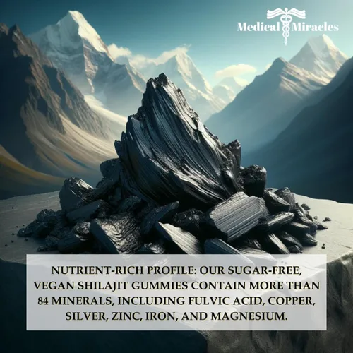 Miniatura 7 de Medical Miracles Shilajit - Gomitas energéticas sin azúcar, 1000 mg, complejo mineral del Himalaya con compuestos fúlvicos, suplemento masticable